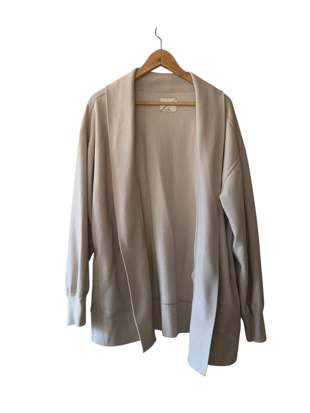 Abercrombie & Fitch Soft A&F Collection Cream Open-Front Cardigan